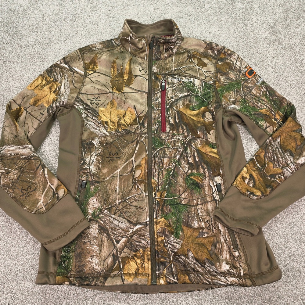 Field & Stream Womens Realtree Xtra Camo Full Zip Fleece Jacket Large